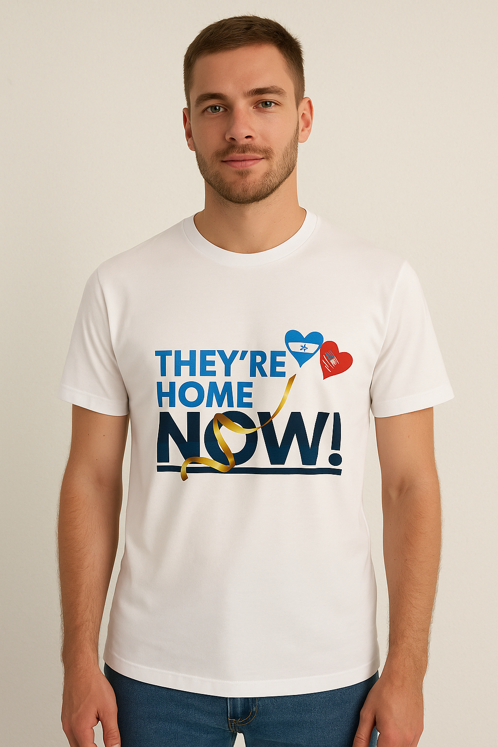 They're Back Home NOW - Short Sleeve T-Shirt White